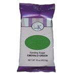 Emerald Green Sanding Sugar - 16 Ounce