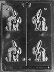 3D Hollow Flop-Earred Bunny Mold - Lpe056