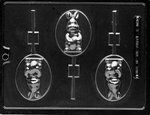 Rabbit On Oval Lolly Mold - Lpe463