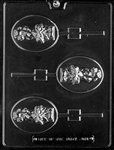 Easter Basket On Oval Lolly Mold - Lpe464