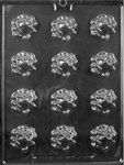Pretty Rose With Leaves Mold - Lpf107