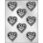 2-1/8" Heart With Flowers Mold (90-1054)
