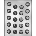 1-1/8" Valentine Mint Assortment Mold (90-1106)