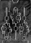 Ghost Holding Pumpkin Lolly Mold - Lph087