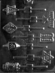 Jewish Lolly Assortment Mold - Lpr007