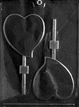 Tear Drop Heart Lolly Mold - Lpv062