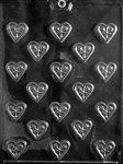 Bite Size Heart With Flowers Mold - Lpv082