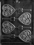 Heart Pop With Birds & Flowers Mold - Lpv083