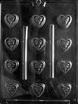 Bite Size Rose Heart Mold - Lpv091