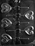 Heart With Roses Lolly Mold - Lpv106