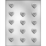 1" Baby Boy Heart Mold (90-11510)