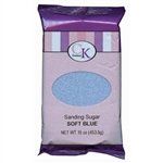 Soft Blue Sanding Sugar - 16 Ounce