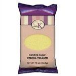 Pastel Yellow Sanding Sugar - 16 Ounce