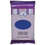 Royal Blue Sanding Sugar - 16 Ounce