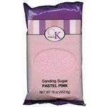 Pastel Pink Sanding Sugar - 16 Ounce
