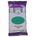 Teal Sanding Sugar - 16 Ounce