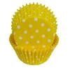 Yellow Polka Dot Standard Size Baking Cups - 100 Pack