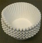 White Large Baking Cups - 100 Pack