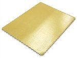 13X18 Gold Scalloped Cake Pad (S-17923)