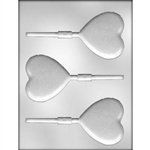 3" Smooth Heart Sucker Mold (90-1220)
