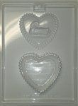 Heart With Swan Pour Box Mold - Ecao1096
