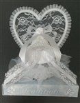 Bakery Crafts Lace Bell Wedding Topper (940W)