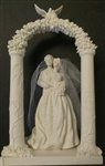 Couple With Floral Arch Wedding Topper (950W)