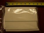 7/32 X 7" Pointed Paper Taffy Apple Sucker Sticks - 100 Pack