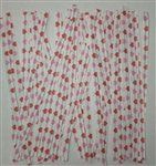 4" Hearts Paper Twist Ties - 50 Pack