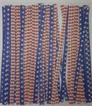 4" Stars & Stripes Paper Twist Ties - 50 Pack