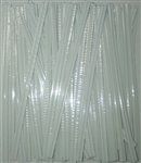 4" White Metallic Twist Ties - 50 Pack
