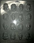 Monster Faces Mold - Il634