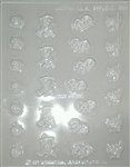 Pumpkin, Witch, Bat, Cat Mold - Il699