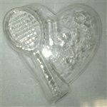 Heart Love Tennis Racket Mold - Il898