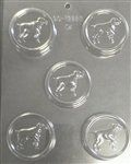 Labrador Dog On 2-1/2" Round (90-12980)