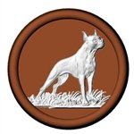 Boxer Dog On 2-1/2" Round Mold (90-12981)