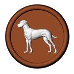 Great Dane On 2-1/2" Round Mold (90-12988)