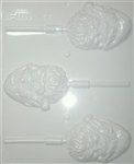 Santa Face Sucker Hard Candy Mold (8H-4256)