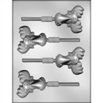 2-3/4" Moose With Santa Hard Candy Mold (8H-4926)