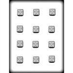 1" Squares X On Top Hard Candy Mold (8H-5608)