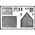 Jumbo 3D Gingerbread House Hard Candy Mold (8H-13642)