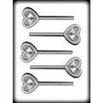 Hearts With Bells Hard Candy Mold (8H-15522)