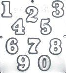 1-3/4" Numbers Mold - Cml7002