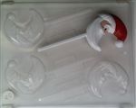 Crescent Moon Santa Sucker Mold - Ccc075