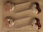 Heart Bridal Gown Sucker Mold - Ccw066