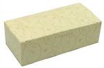 One Pound Ivory Brocade Candy Boxes - 5 Pack