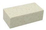 Half Pound Ivory Brocade Candy Boxes - 5 Pack
