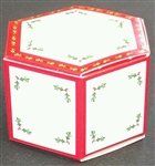 Holly Hexagon Truffle Boxes - 5 Pack