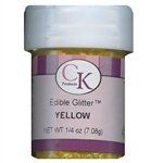 Yellow Edible Glitter Flakes .25 Ounce (78-600Y)