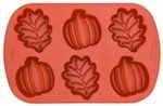 Pumpkins & Leaves Silicone Mold  (2105-4874)
